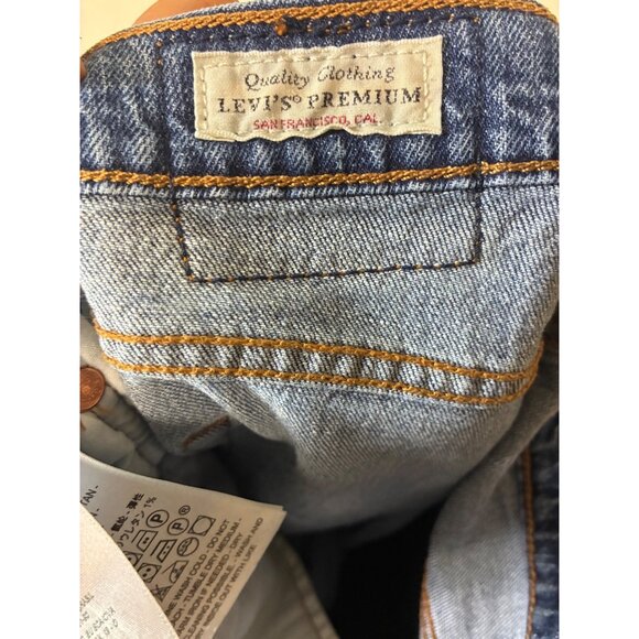 VINTAGE Levi's 501S Denim Blue Jeans Skinny Button Fly Size 28/30 - Picture 5 of 8